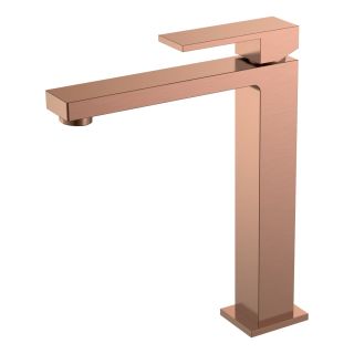 Смеситель для раковины Boheme Qubic 472-CB брашированная медь